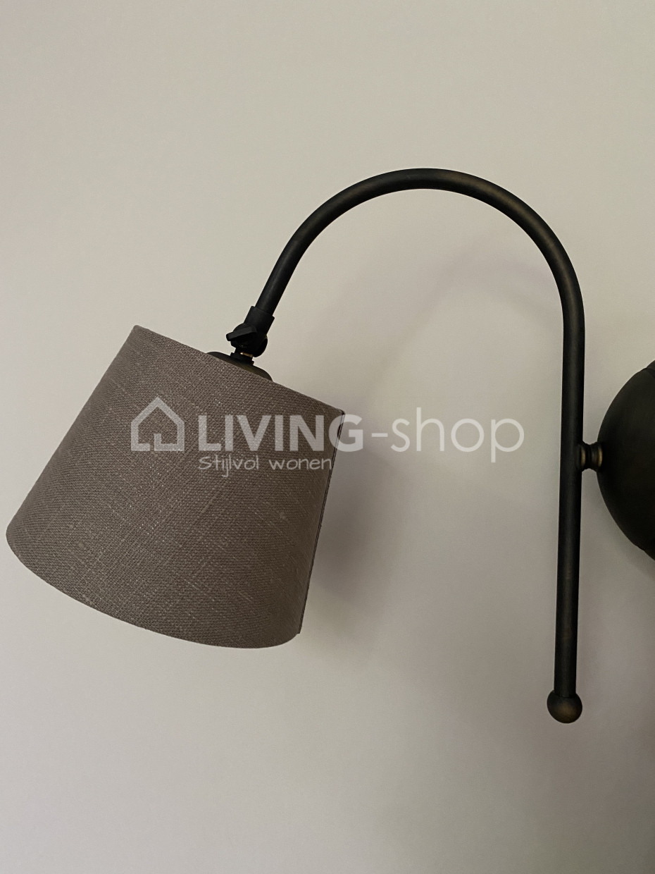 Mckalen Houten wandlamp binnen E27, moderne wandlamp hout eiken met witte glazen lampenkap, wandverlichting voor slaapkamer hal woonkamer eetkamer keuken trap